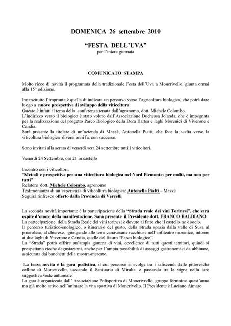 Comunicato stampa1